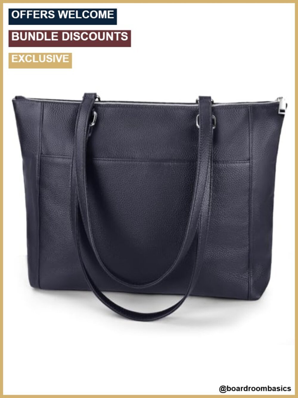 Genuine Leather Large Tote Bag for Work Laptop Satchel Handbag